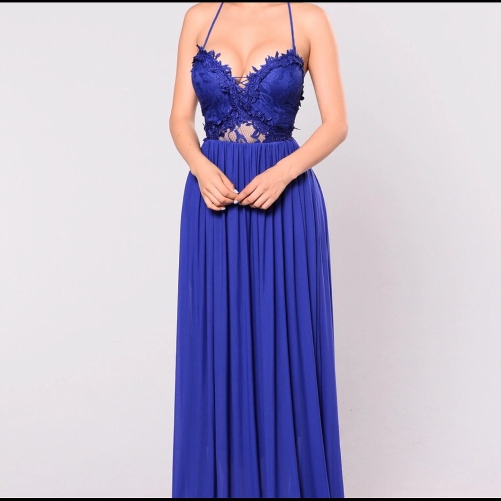 Hello Darling Royal Blue Dress